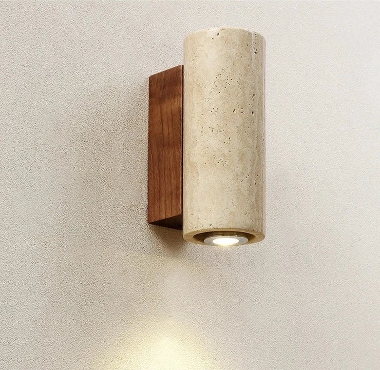 Travertine decor sconce LuxelyLight