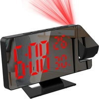 LUMETRA – Réveil Projecteur 180° avec Température et Humidité Lumio™