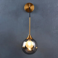 GLOBIA – Applique Murale Dorée avec Globe en Verre Lumio™