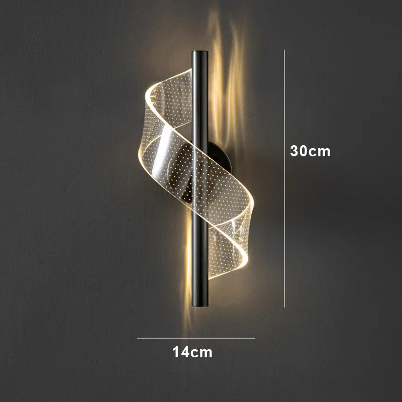 SPIKA – Applique Murale LED En Spirale Pour Chambre Et Intérieurs Modernes