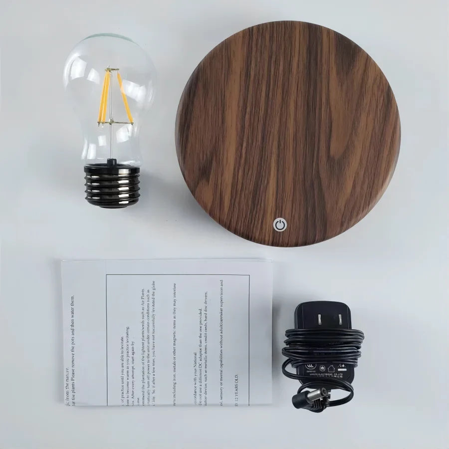 Lampe de Chevet Bois à Lévitation