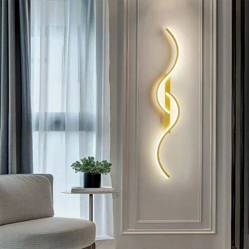CURVALUX – Applique Murale LED Design Élégant En Aluminium Courbé Lumio™