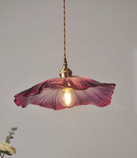 FLURIA -  Suspension Rétro Japonaise en Verre et Métal