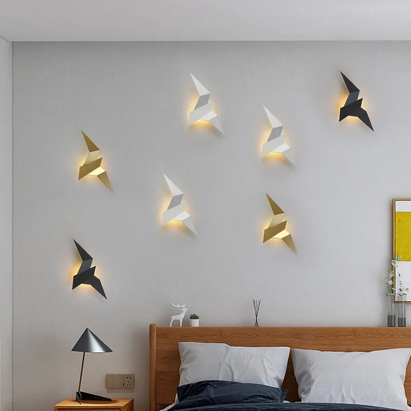 ORIBIRD – Applique Murale Origami Moderne pour Chambre ou Salon Lumio™