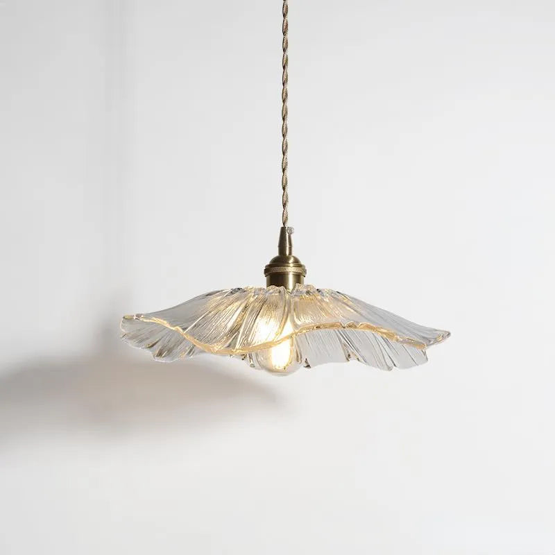 FLURIA -  Suspension Rétro Japonaise en Verre et Métal