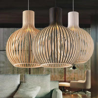 NOLA - Suspension Bois Scandinave – Luminaire Design Naturel et Moderne Lumio™