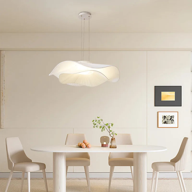 LINÉA - Suspension Luminaire Floral – Design Pétales Naturel et Moderne Lumio™