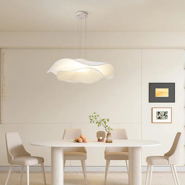LINÉA - Suspension Luminaire Floral – Design Pétales Naturel et Moderne Lumio™