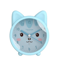 MININOU - Réveil Analogique Silencieux en Silicone – Design Chaton Lumio™