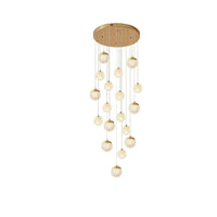 SPIRA - Lustre Moderne Bulle Doré en Acrylique Lumio™
