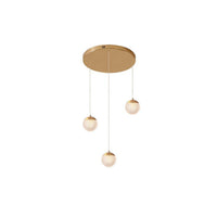 SPIRA - Lustre Moderne Bulle Doré en Acrylique Lumio™