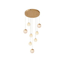 SPIRA - Lustre Moderne Bulle Doré en Acrylique Lumio™