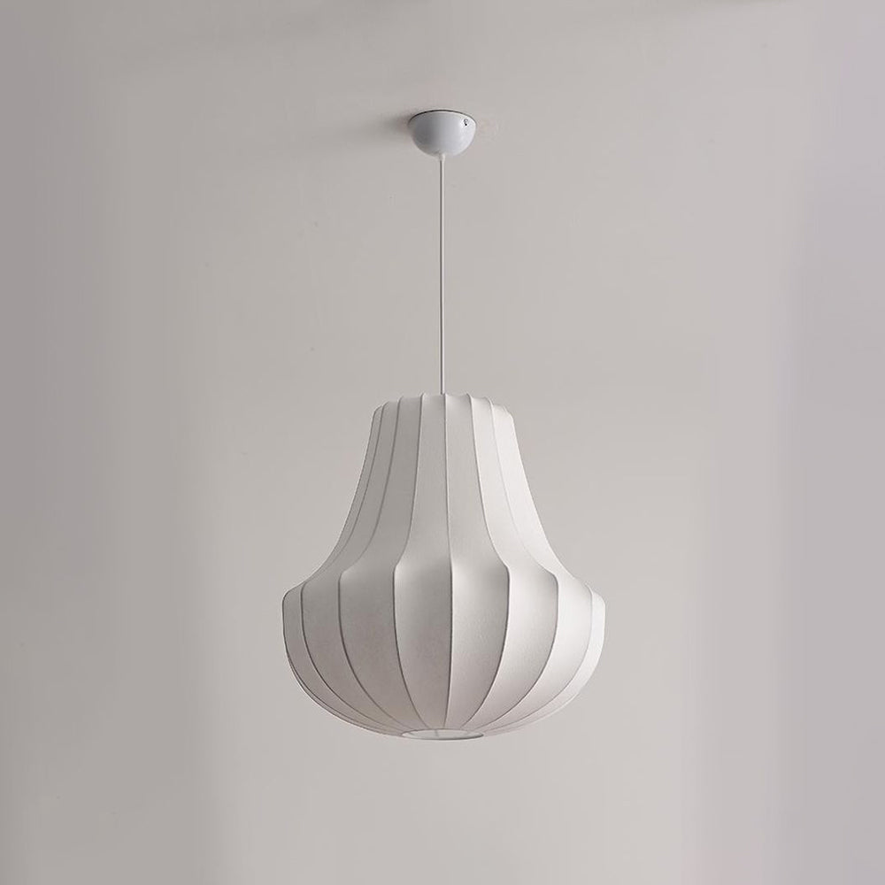 AYABI - Lustre Suspension Wabi Sabi en Soie Blanc Lumio™