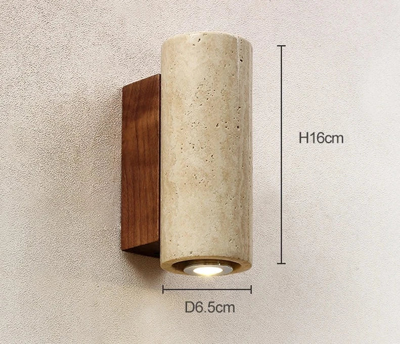 Travertine decor sconce LuxelyLight