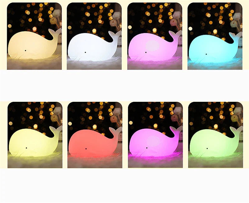 Lampe de Chevet Enfant Baleine Lumineuse | Douceur et Sérénité