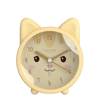 MININOU - Réveil Analogique Silencieux en Silicone – Design Chaton Lumio™