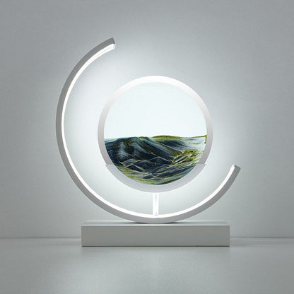 Lampe de Chevet Art Sable Mouvant | Design Relaxant et Unique