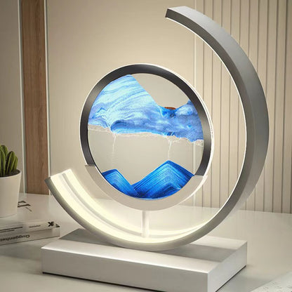 Lampe de Chevet Art Sable Mouvant | Design Relaxant et Unique