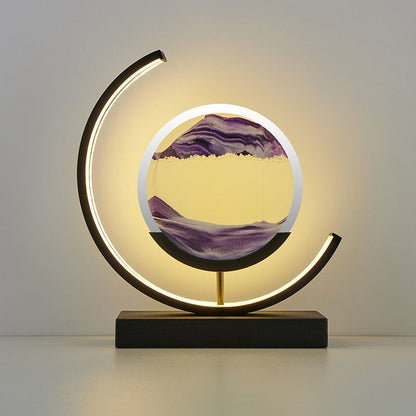 Lampe de Chevet Art Sable Mouvant | Design Relaxant et Unique