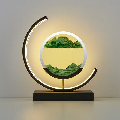 Lampe de Chevet Art Sable Mouvant | Design Relaxant et Unique