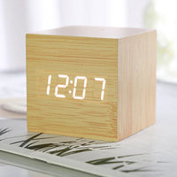 WOODMINI - Réveil LED Compact en Bois