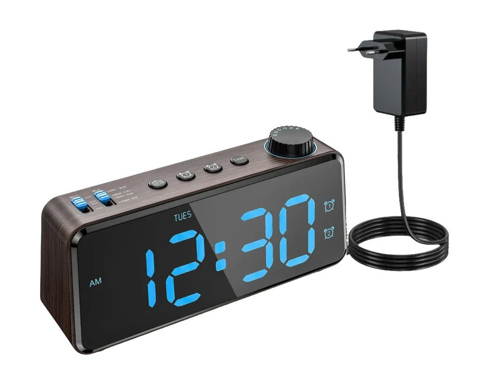 NOCTO - Réveil LED 6,5 Pouces avec Double Alarme Lumio™