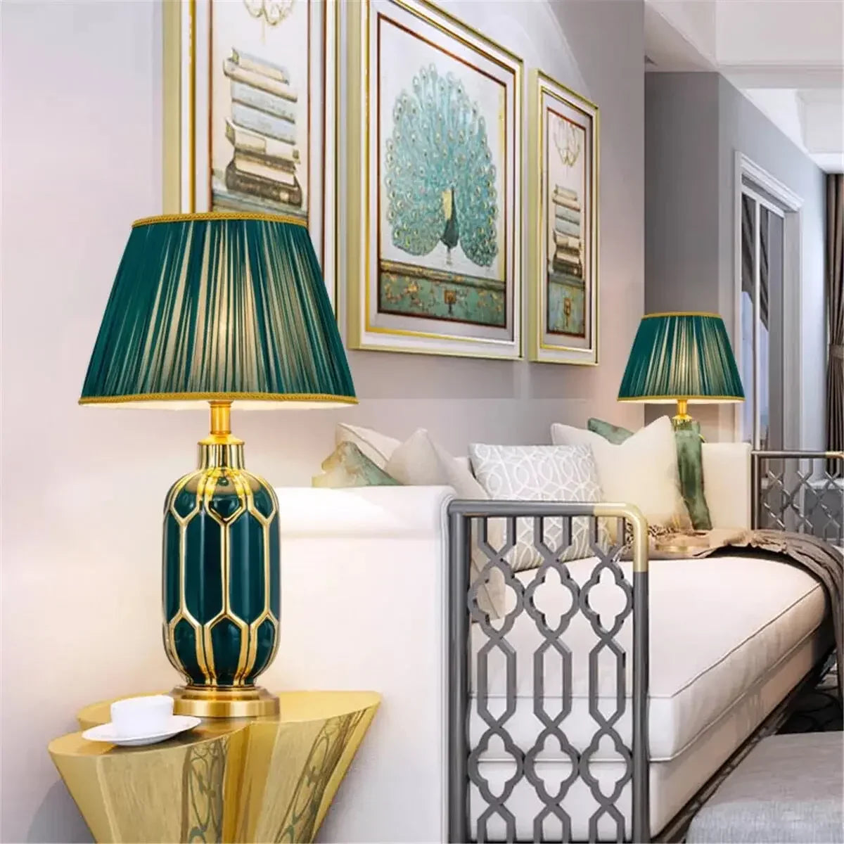 Lampe de Chevet Vert Émeraude