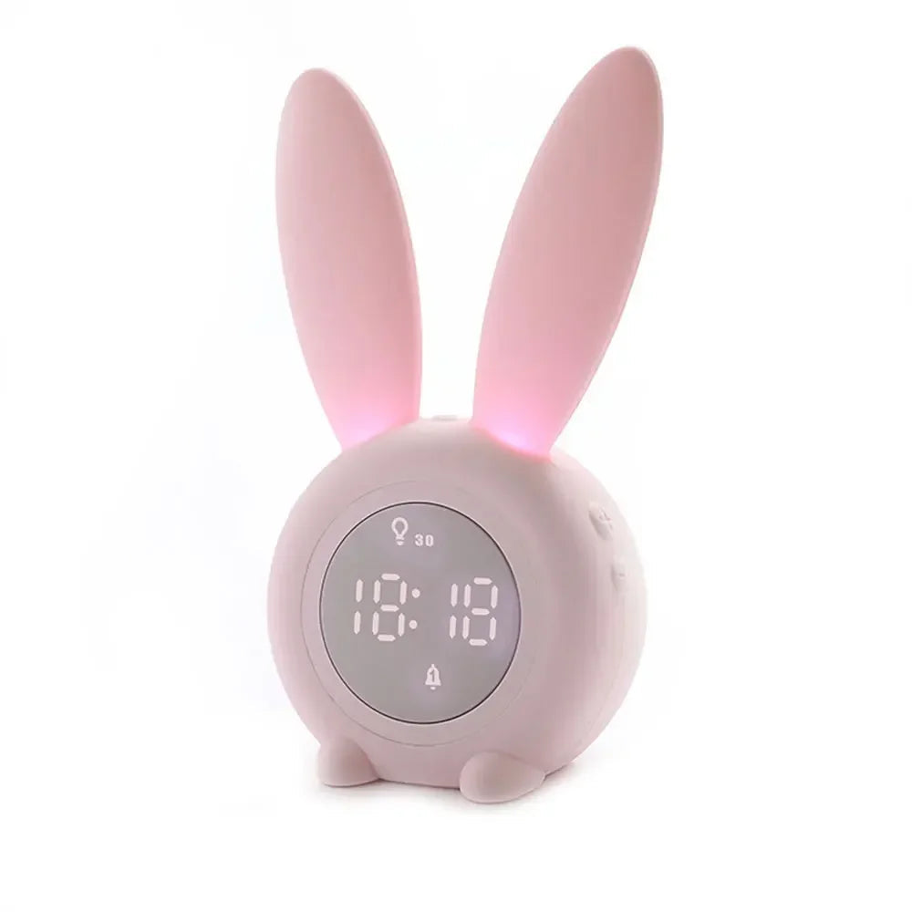 LAPINA - Réveil LED Lapin avec Veilleuse Naturelle et Base Magnétique Lumio™