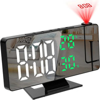 LUMETRA – Réveil Projecteur 180° avec Température et Humidité Lumio™