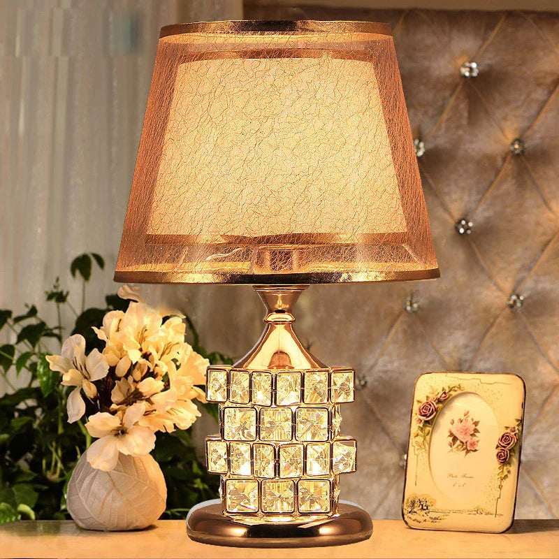Lampe de Chevet Pied Cristal