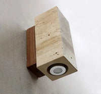Travertine decor sconce LuxelyLight