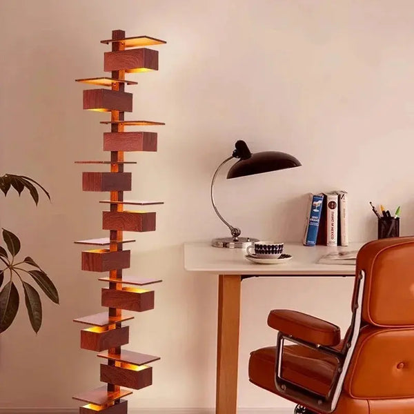 Lampadaire salon – Design Architectural et Éclairage Unique pour Intérieur Moderne ANNA MONICA