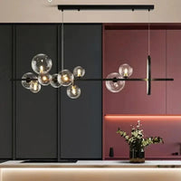 VARENA – Suspension Moderne avec Sphères en Verre pour Salon ou Salle à Manger Lumio™