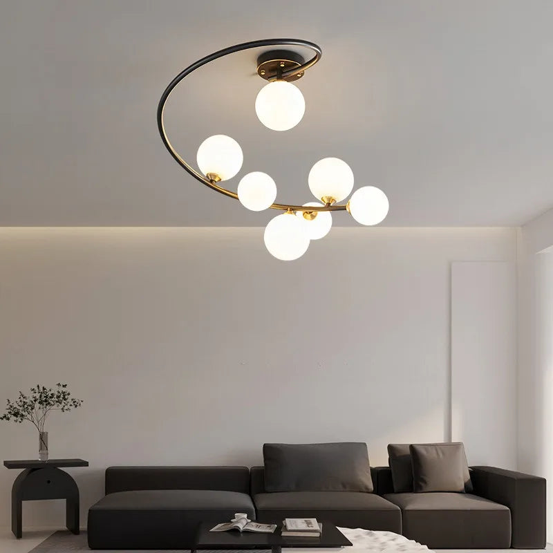 ELSA - Plafonnier Cuivre Irregulier – Luminaire Moderne Style Nordique Lumio™