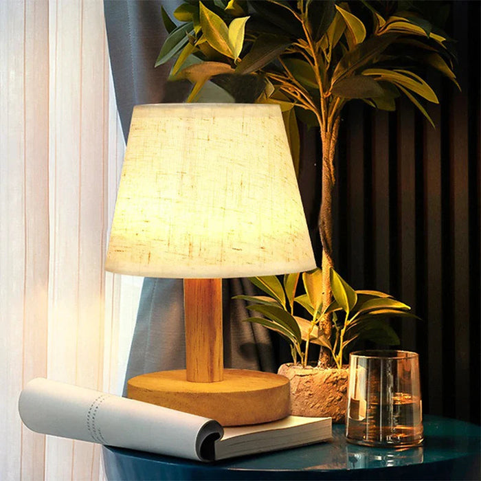 NATURA – Lampe de Chevet Bois Naturel et Lumière Apaisante
