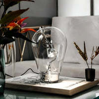 Lampe De Chevet En Verre Vintage maison-lampe-de-chevet