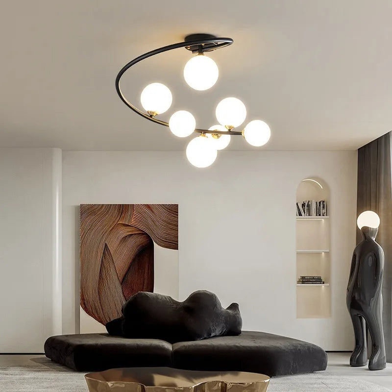 ELSA - Plafonnier Cuivre Irregulier – Luminaire Moderne Style Nordique Lumio™