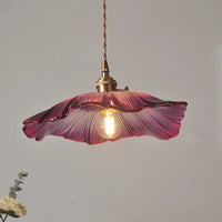 FLURIA -  Suspension Rétro Japonaise en Verre et Métal