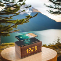 SONIO - Réveil en Bois LED Chargeur Sans Fil Lumio™