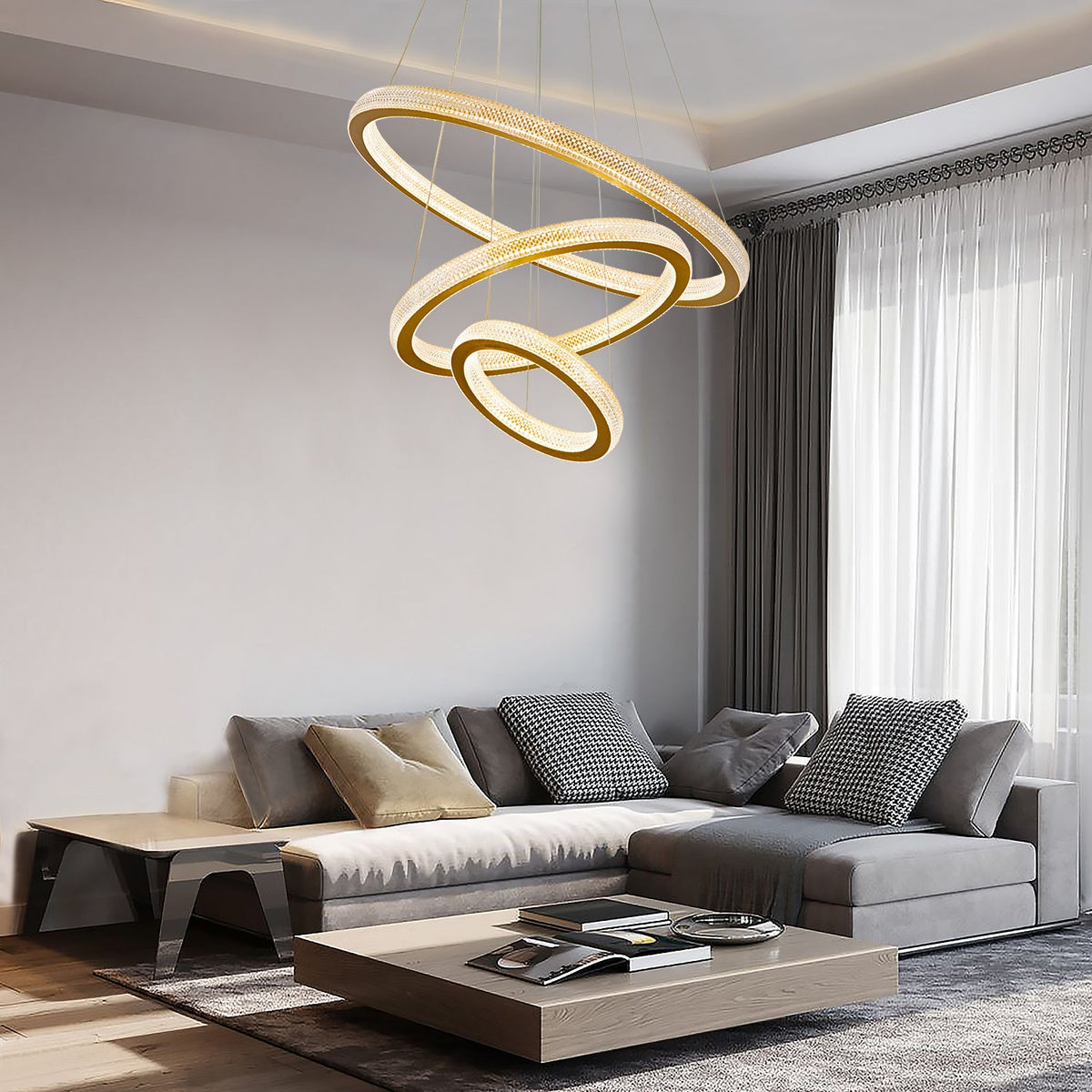 Détail du lustre cristal