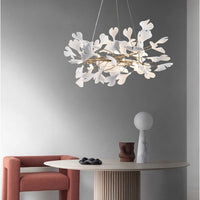 LIFIC – Suspension Feuilles en Céramique et Métal Doré Lumio™
