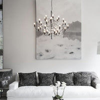 VINTORIA – Lustre Chandelier en Métal Noir Rétro Lumio™