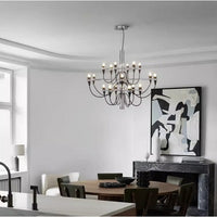 VINTORIA – Lustre Chandelier en Métal Noir Rétro Lumio™