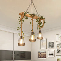 FORESTA – Suspension Moderne en Bois Plantes Décoratives Lumio™