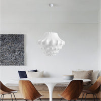 AYABI - Lustre Suspension Wabi Sabi en Soie Blanc Lumio™