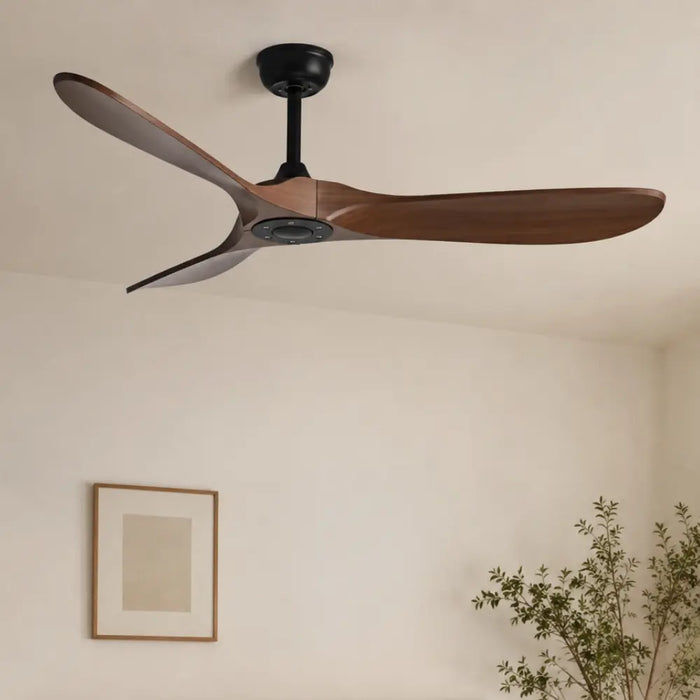 Ventilateur de Plafond Silencieux Bois Foncé Vintage