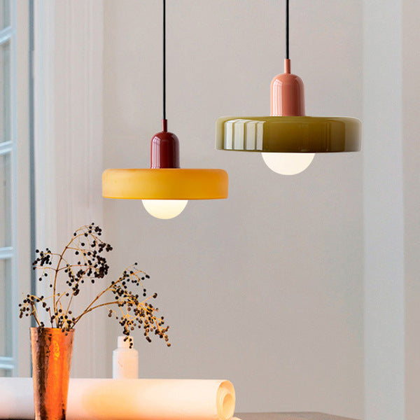 MELLAN – Lampe Suspendue en Verre Coloré au Design Artistique