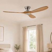 Plafonnier Ventilateur Silencieux Bois Naturel