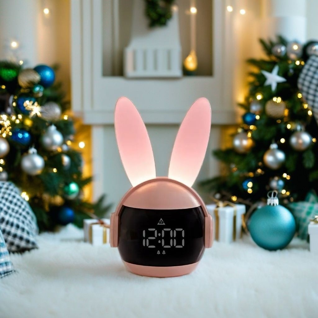 ZORA - Réveil Lapin Enfant avec Lumière Irisée et Musiques Lumio™