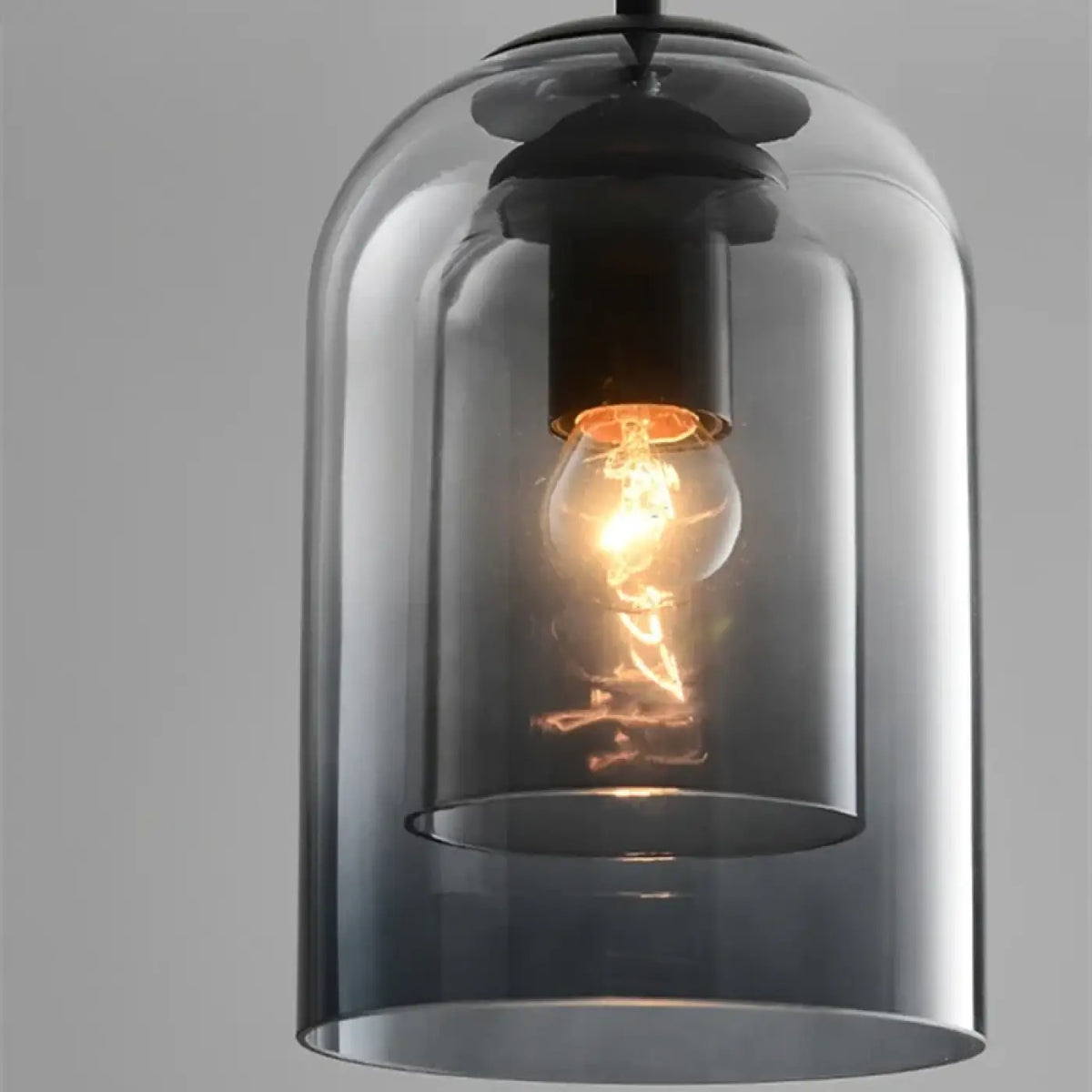 Suspension en Verre Teinté Marron ou Noir